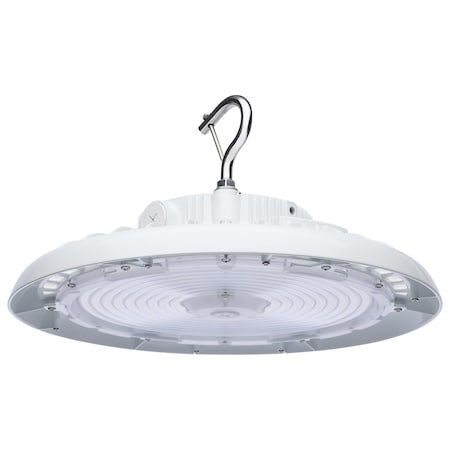 Nuvo Wattage 150W/175W/200W and CCT Selectable 3K/4K/5K LED UFO High Bay, 120-347 Volt, White Finish 65/813